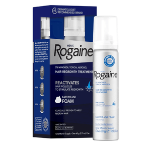 Men's Rogaine Hair Regrowth Treatment 5% Minoxidil Topical Aerosol 60g
